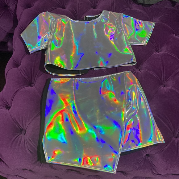 UNIF from DOLLS KILL galactic two piece burning man suit π½πΈ - Picture 6 of 8